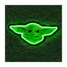 Painel Neon Led Baby Yoda Luminaria Star Wars Decoração luz