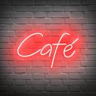 Painel Neon Led Café Escrita Luminosa Amantes De Café