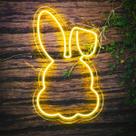 Painel Neon Led Coelho da Páscoa Decorativo Desenho