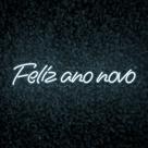 Painel Neon Led Feliz ano novo Decoração Festa Reveilon 2024