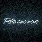 Painel Neon Led Feliz ano novo Decoração Festa Reveilon 2024