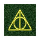 Painel Neon Led Harry Potter Relíquias da Morte Decoração