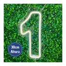 Painel Neon Led Numero 1 de 30 cm decoração festa aniversario