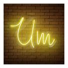 Painel Neon Led Um Escrita luminosa