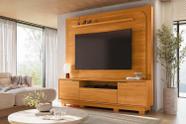 Painel Nilo para TV de até 75 polegadas (Com Pés) - Cinamomo - Madetec Painel Nilo para TV de até 75 polegadas (Com Pés) - Cinamomo - Madetec