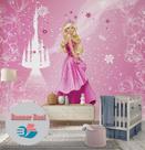 Painel papel de parede adesivo vinilico Barbie Meninas