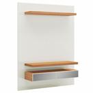 Painel Para 55 Pol 140cm 2 Gavetas Com Espelho Aksa D03 Off White Freijó - Lyam Decor Painel Para 55 Pol 140cm 2 Gavetas Com Espelho Aksa D03 Off White Freijó - Lyam Decor