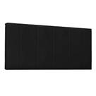 Painel para Cama Box King Ravenna Poliuretano Preto