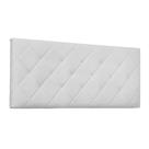Painel para Cama Box King Tânia Poliuretano Branco