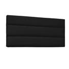 Painel para Cama Box Solteiro La Italiana Poliuretano Preto
