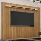 Painel Para Suspenso Frisado Ambiente Curitiba 2240 Cinamomo Off White Com Led - Valdemóveis Painel Para Suspenso Frisado Ambiente Curitiba 2240 Cinamomo Off White Com Led - Valdemóveis