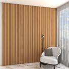 Painel para TV 100% Mdf Ripado Decoração Freijó - Panorama Móveis Painel para TV 100% Mdf Ripado Decoração Freijó - Panorama Móveis