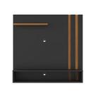 Painel Para TV 32 Polegadas Com 2 Nichos Preto- GKMOVEIS