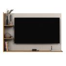 Painel Para TV 50 Polegadas Sala/Quarto Suspenso Com Prateleira Nicho Berlim