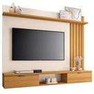 Painel Para TV 55 Pol com Bancada Suspensa Lake B01 Cinamomo Off White - Lyam Decor