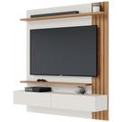 Painel Para Tv 65 Pol Com Bancada Suspensa 150cm Will C04 Off White Matte Freijó - Lyam Decor