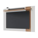 Painel para Tv 70 Polegadas Extensível 180cm Amélie C05 Off White Matte/Freijó - Mpozenato