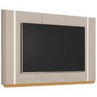 Painel Para TV 75 Pol Com LED 240cm Elysia L05 Tauari Off White Fosco - Lyam Decor