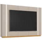 Painel Para TV 75 Pol Com LED 240cm Elysia L05 Tauari Off White Fosco - Lyam Decor