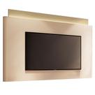Painel Para TV 85 Pol Orgânico Com LED 208cm Aslan B01 Off White Champagne - Lyam Decor