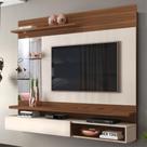Painel para TV Akira com LED Caiena Creme