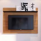 Painel para TV até 42 Polegadas Maia 135cm Suporta 52kg Noce Milano Preto Fosco Painel para TV até 42 Polegadas Maia 135cm Suporta 52kg Noce Milano Preto Fosco