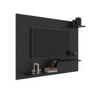 Painel para TV até 43 Polegadas 3 Prateleiras Denver 110cm Preto - J Carvalho