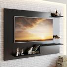 Painel para TV Até 43 Polegadas Denver 3 Prateleiras Preto - Jcarvalho
