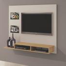 Painel para TV até 46 Polegadas MDF 145cmx120cm 2 Prateleiras Hades Bege Off White/Cinamomo Painel para TV até 46 Polegadas MDF 145cmx120cm 2 Prateleiras Hades Bege Off White/Cinamomo