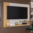 Painel para TV até 50 Polegadas 100% MDF 135cmx108cm Dunas Branco Off White/Nature