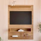 Painel para TV até 50 Polegadas 115cmx157,5cm 1 Nicho Boulevard Yescasa Marrom Freijó