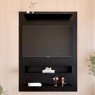 Painel para TV até 50 Polegadas 115cmx157,5cm 1 Nicho Boulevard Yescasa Preto