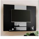 Painel para TV até 50 Polegadas 120cmx91cm Talento com 2 Prateleiras Preto/Branco Painel para TV até 50 Polegadas 120cmx91cm Talento com 2 Prateleiras Preto/Branco