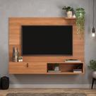 Painel para TV até 50 Polegadas 123cmx90cm 1 Porta Alca Sintética California Marrom Freijó
