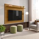 Painel para TV até 50 Polegadas 130cmx91cm 1 Prateleira Columbia Espresso Móveis Marrom Freijó