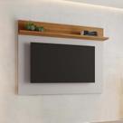 Painel para TV até 50 Polegadas 135,4cmx105,8cm Nt 1185 Branco Off White/Freijó Trend