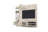 Painel Para TV Até 55 Frizz Supreme Calacata e Off White Brilho com LED Espelhos e Portas Deslizantes Liberty Móveis Painel Para TV Até 55 Frizz Supreme Calacata e Off White Brilho com LED Espelhos e Portas Deslizantes Liberty Móveis