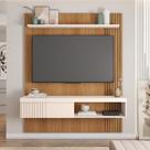 Painel para TV até 55 Polegadas 183cmx150cm com Ripado Moon Painel para TV até 55 Polegadas 183cmx150cm com Ripado Moon