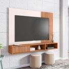 Painel Para TV até 55 Polegadas Marrom Mine Caemmun