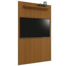 Painel Para Tv Até 55 Polegadas Ripado Impressão 3D Egeo Com Prateleira 1,35m Cedro EDN Painel Para Tv Até 55 Polegadas Ripado Impressão 3D Egeo Com Prateleira 1,35m Cedro EDN