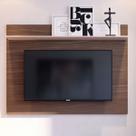 Painel para TV Até 55 Polegadas San Nogueira Real/Off White - Pnr Móveis