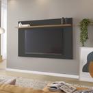Painel para TV até 60 Polegadas 163,4cmx107,6cm Nt 1190 Preto Tx/Freijo Trend
