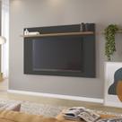 Painel para TV até 60 Polegadas 163,4cmx107,6cm Nt 1190 Preto Tx/Freijo Trend Painel para TV até 60 Polegadas 163,4cmx107,6cm Nt 1190 Preto Tx/Freijo Trend