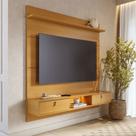 Painel para TV Até 60 Polegadas Bali 2 Portas com Led Naturale - Colibri Painel para TV Até 60 Polegadas Bali 2 Portas com Led Naturale - Colibri