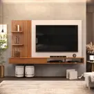 Painel para TV até 60 Polegadas Ripado com Nichos Dj Moveis Bento Freijo Off Painel para TV até 60 Polegadas Ripado com Nichos Dj Moveis Bento Freijo Off