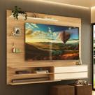 Painel Para Tv Até 65 Polegadas 1 Porta E Prateleiras Multimóveis Mp1064 - Rustic/branco Rustic/branco