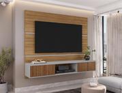 Painel para TV até 65 Polegadas 160CMX136CM 2 Portas Âmbar Marrom