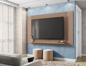 Painel Para Tv Até 65 Polegadas 3 Em 1 Jace Cinza