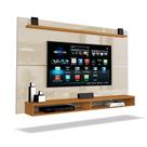 Painel Para TV Até 65 Polegadas Com Prateleira 1,80m Max Cedro / Off White