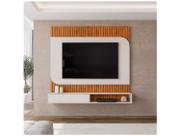 Painel Para Tv Até 65 Polegadas Detalhe Frisado Com Nichos Catar Madeirado/off White Madeirado/off White Painel Para Tv Até 65 Polegadas Detalhe Frisado Com Nichos Catar Madeirado/off White Madeirado/off White